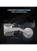 هدست واقعیت مجازی SHINECON G07E 110°FOV Eye Protected Virtual Sound برای بزرگسالان با صدای سه بعدی استریو سازگار با گوشی های هوشمند iOS و اندروید با صفحه نمایش 4.5-6.53 اینچی