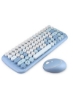 Mofii Candy Mini Keyboard Mouse Combo Set Wireless 2.4G Mixed Color 84 Key with Diircular Key Key Punk