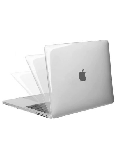 پوشش محافظ پوسته سخت ایالات متحده چینش صفحه کلید روسی انگلیسی سازگار برای MacBook New Pro 13 اینچی مدل A1706/A1708/A2159/A1989 با نوار لمسی و شناسه لمسی نسخه 2016 تا 2018 Clear