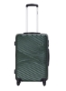 ست چمدان 3 تکه ترولی سخت ABS، چرخ های اسپینر با قفل شماره 20/24/28 اینچ - سبز تیره