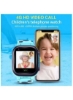 4G GPS ضد آب سیم کارت HD دوربین ساعت هوشمند کودکانه آبی
