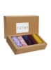 اوزتف 5 تکه مربع جیبی متنوع برای مردان، جعبه هدیه مهمانی چند رنگ