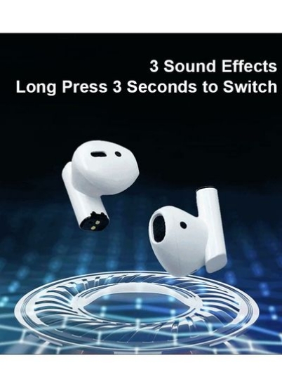 Earbuds Pro 5s TWS Mini Wireless BT V5.0 Stereo HiFi Sports with Charging Case برای گوشی های اندروید و iOS سفید