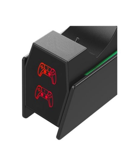داک شارژ سریع برای کنترلر PS5 Dualsense با 2 نوع کابل و نشانگر LED (پلی استیشن 5)