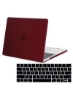 پوشش محافظ پوسته سخت ایالات متحده چینش صفحه کلید انگلیسی فرانسوی سازگار برای MacBook New Pro 13 اینچی مدل A1706 A1708 A2159 A1989 با نوار لمسی و شناسه لمسی نسخه قرمز شرابی 2016 تا 2018