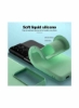 پوشش محافظ سیلیکونی AWH طراحی شده برای پوشش مات ژل لاستیکی مایع فوق العاده نرم سامسونگ Galaxy S21 (سبز نعنایی)