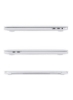 قاب محافظ سخت پوسته UK طرح‌بندی صفحه‌کلید فرانسوی انگلیسی سازگار برای MacBook New Pro 13 اینچی مدل A1706 A1708 A2159 A1989 با نوار لمسی و شناسه لمسی نسخه سفید 2016 تا 2019