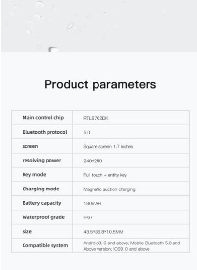 ساعت هوشمند GULFLINK برای گوشی های اندروید و iOS سازگار با اپل آیفون، سامسونگ