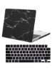 پوشش محافظ پوسته سخت پوسته ایالات متحده چینش صفحه کلید عربی انگلیسی سازگار برای MacBook Pro 14 اینچی 2021 2022 Release A2442 M1 Pro M1 Max با صفحه نمایش مایع رتینا XDR تاچ شناسه سنگ مرمر سیاه