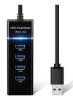 آداپتور برقی USB Hub 4 Port 3.0 با کابل توسعه یافته 9.8 اینچی، انتقال سریع داده ها USB اسپلیتر برای لپ تاپ، سازگار با Windows PC/Mac/iPad/PC/PS4/PS5، Flash Drive، HDD موبایل