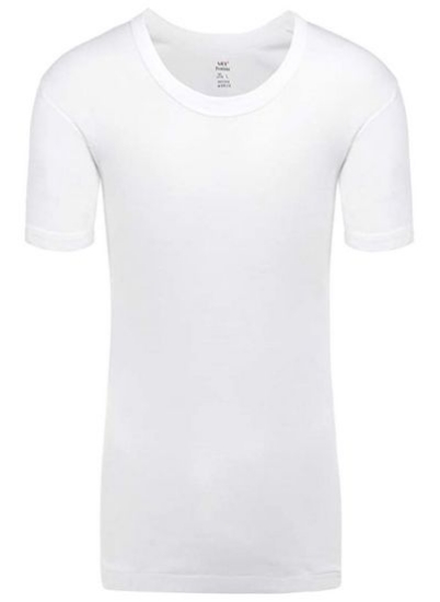 تی شرت آستین کوتاه یقه گرد لوکس - بسته 3 تکه - سفید