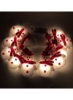 آویز درخت کریسمس چراغ خواب آدم برفی کریسمس چراغ تزئینی جشن جشن LED مدل 1.65 متری 10 باتری