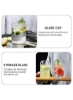 قوطی‌های شیشه‌ای، لیوان‌های شیشه‌ای به شکل قوطی، لیوان آب شفاف لیوان آب با نی شیشه‌ای برای هر نوشیدنی و مناسبتی، 500 میلی‌لیتر