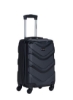 چمدان ترولی ABS اسپینر تکی با قفل شماره ای مشکی تیره 20 اینچی