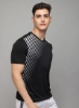 تی شرت آموزشی یقه مردانه چاپ شده مشکی