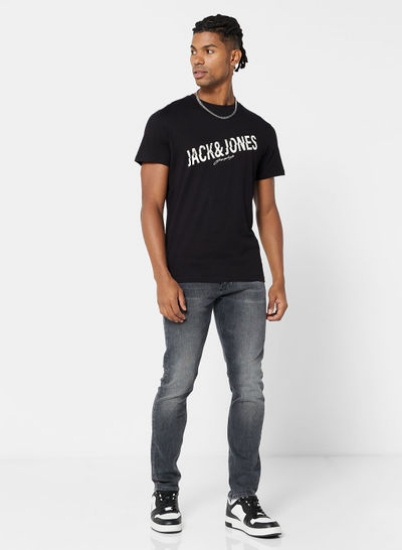 JOREASY TEE SS CREW NECK BLK FST