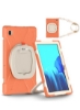 قاب محافظ رنگارنگ مقاوم ضد ضربه Moxedo با پایه 360 چرخشی و بند شانه برای کودکان سازگار برای Samsung Galaxy Tab A7 10.4 اینچی (T500/T505) - Living Coral