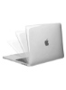 قاب محافظ سخت پوسته UK چینش صفحه کلید عربی انگلیسی سازگار برای MacBook New Pro 13 اینچی مدل A1706 A1708 A2159 A1989 با نوار لمسی و شناسه لمسی عرضه 2016 تا 2019 Crystal Clear