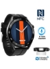 ساعت هوشمند چند منظوره NFC HW28 با شارژ بی‌سیم Qi - مشکی