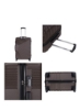 ست چمدان 3 تکه ترولی سخت ABS، چرخ های اسپینر با قفل شماره 20/24/28 اینچ - قهوه ای