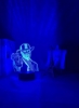 هدایای تزئینی توهم نور شب چند رنگی سه بعدی آرتور مورگان فیگور کودکان و نوجوانان چراغ شب LED بازی Red Dead Redemption 2 هدیه لامپ سه بعدی اکریلیک برای دکور اتاق نور شب