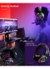 ست کیبورد گیمینگ TF400 Wired Rainbow RGB با نور پس زمینه با هدست نورپردازی RGB و موس پد ضد لغزش