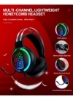 ست کیبورد گیمینگ TF400 Wired Rainbow RGB با نور پس زمینه با هدست نورپردازی RGB و موس پد ضد لغزش