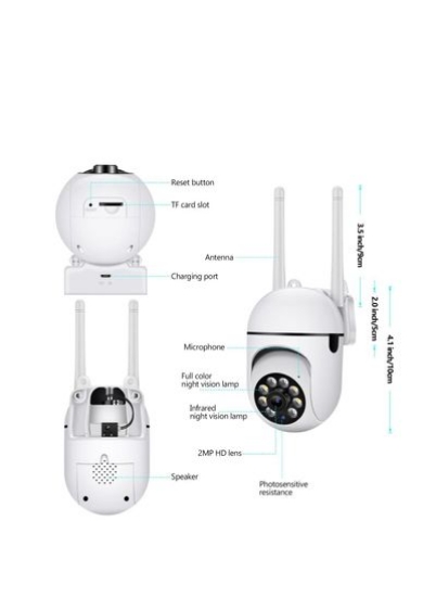 دوربین وای فای هوشمند Mini Security دوربین PTZ در فضای باز دوربین مدار بسته دید در شب دوربین ردیابی IP