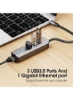 هاب هاب چند پورت USB OTG USB C Data Hubs RJ45 &amp; x 3 USB 3.0