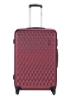 ست چمدان 3 تکه ترولی سخت ABS، چرخ های اسپینر با قفل شماره 20/24/28 اینچ - بورگوندی
