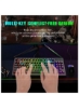 صفحه‌کلید بازی مکانیکی بی‌سیم صفحه‌کلید رایانه‌ای با نور پس‌زمینه RGB 60٪ فشرده با کلید 87 کلیدی Tenkeyless برای گیمرهای رایانه‌های شخصی ویندوز