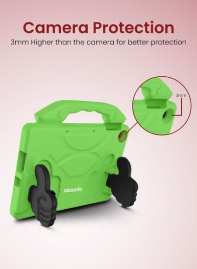قاب محافظ ضد ضربه Moxedo پایه دسته قابل تبدیل سبک وزن برای کودکان سازگار برای Huawei Matepad T10s 10.1 اینچی / T10 9.7 اینچی - سبز