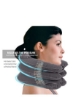 دستگاه کشش گردن Excellence بالش بادی قابل تنظیم برای حمایت از گردن 3 لایه برای تسکین فوری گردن درد و تراز ستون فقرات در خانه یا محل کار