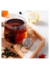 استیل ضد زنگ گلوله‌ای استیل مشبک دم‌دهنده چای صافی فیلتر چای پریمیوم پخش‌کننده چای با قلاب زنجیره‌ای طولانی برای دم کردن چای برگ شل و ادویه و چاشنی 3 عدد