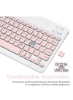 کیبورد و ماوس بلوتوث قابل شارژ Combo Ultra Slim Compact Mouse Wireless Keyboard for Android Windows Tablet Mobile iPhone iPad Pro Air Mini iPad OS iOS انگلیسی عربی