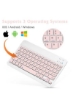 کیبورد و ماوس بلوتوث قابل شارژ Combo Ultra Slim Compact Mouse Wireless Keyboard for Android Windows Tablet Mobile iPhone iPad Pro Air Mini iPad OS iOS انگلیسی عربی