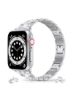 بند فلزی RiZOW Stainless Steel سازگار با iwatch Apple Series Watch 7/6/5/4/3/2/1/SE بند تعویض 38mm 40mm 41mm - نقره ای
