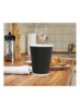 بسته 50 عددی فنجان قهوه یکبار مصرف کاغذی ریپل سه دیواری با درب برای نوشیدنی های گرم و سرد 8 اونس