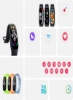 بند اصلی Mi Smart Band 7 UAEs No 1 Fitness Band 1.62 inch صفحه نمایش رنگی AMOLED شارژ مغناطیسی 2 هفته عمر باتری هوش فعالیت شخصی (PAI) ردیابی سلامت زنان