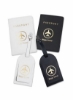 برچسب‌های چمدان و روکش پاسپورت، 4 عدد جای گذرنامه کیف مسافرتی سازمان‌دهنده برچسب چمدان مسافرتی برای نگهداری کارت‌های ویزیت کارت‌های اعتباری کارت پرواز