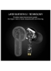 بی‌سیم بلوتوث TWS هدفون داخل گوش ضد آب با حذف نویز باس عمیق کنترل لمسی Ear Buds HIFI Stereo 30H Playtime Earphone برای اندروید آیفون مشکی