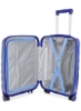 کیف چرخ دستی چمدان 8 چرخ اسکات 8 چرخ سخت کابین رنگ آبی کابین اندازه کابین 38x55x22cm