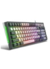 صفحه کلید بازی V600 RGB با نور پس زمینه دو رنگ کیبورد قالب گیری تزریقی کیبورد سیمی منطبق با رنگ خاکستری و مشکی