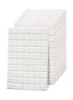 برچسب های دیواری سه بعدی فوم پلی اتیلن 70x77 سانتی متر کاغذ دیواری دکور خانه ایمن، سفید (بسته 10)