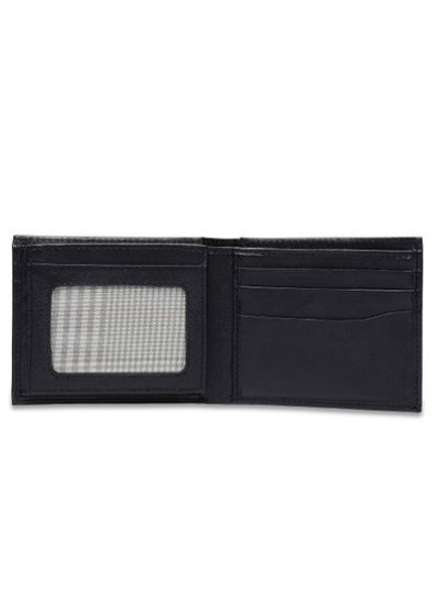 Inahom Bi-Fold Organized Wallet Flat Nappa رویه چرم طبیعی و صاف IM2021XDA0004-400-Navy Blue