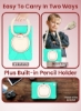قاب محافظ رنگارنگ مقاوم در برابر ضربه سنگین Moxedo با پایه 360 چرخشی و بند شانه برای کودکان سازگار برای iPad Mini 4 / 5 - Mint Green