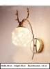 لامپ دیواری دیواری خلاقانه مدرن سر گوزن برای بالکن اتاق خواب اتاق نشیمن