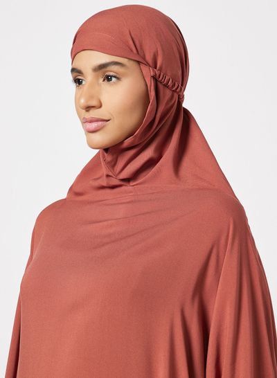 تصویر لباس نماز به رنگ ساده با چادر چسبیده لباس نماز به رنگ ساده با چادر چسبیده