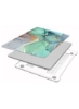 2019 2018 قاب محافظ سخت پوسته سازگار برای Macbook New Air 13 اینچی مدل A1932 با صفحه نمایش شبکیه چشم و تاچ آیدی، سنگ مرمر رنگارنگ سبز