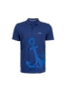 تی شرت پولو مردانه یقه آبی دریایی متوسط